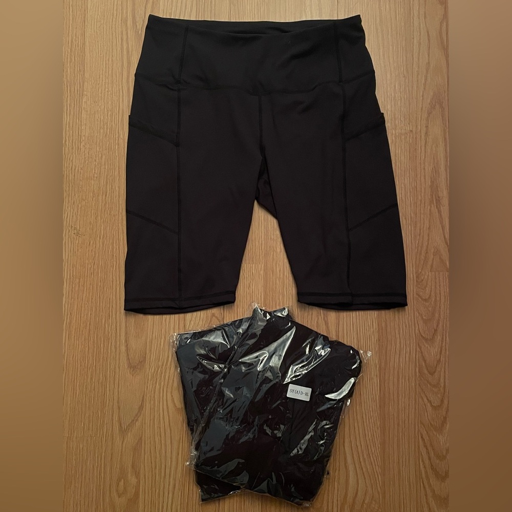 Black Biker Shorts- 3 pair